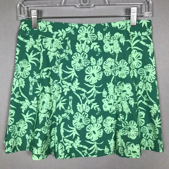 RipSkirt Hawaii Size XS Length 1 Green Floral Wrap Skirt Swim Beach Cover Up - Picture 3 of 12